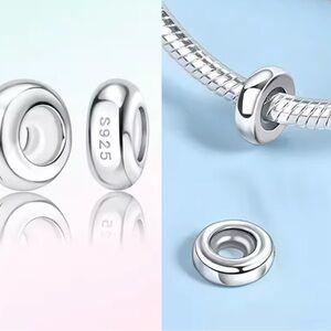 Sterling Silver S925 Spacer Bead for Women’s Jewelry